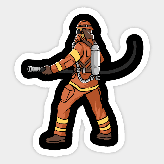 Firefighter Sticker by fromherotozero